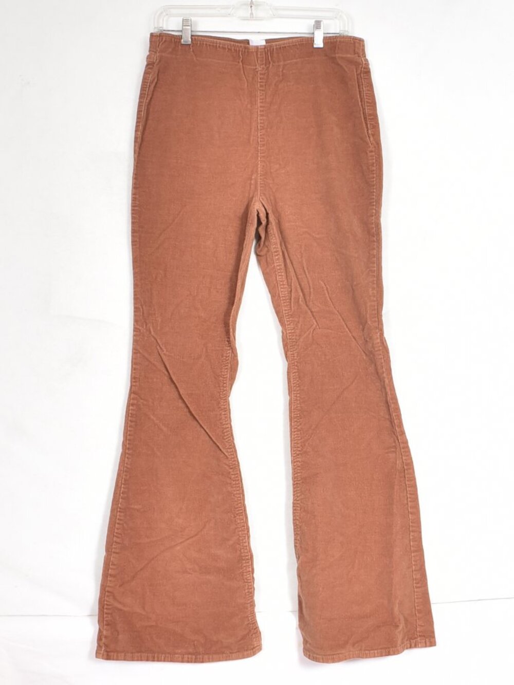 No Boundaries Pants Rust High Rise Flare Corduroy Juniors L (11-13) Pull On